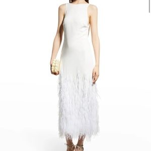 Cult Gaia white feather dress - size 0